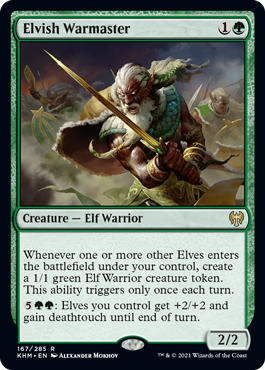 Elvish Warmaster - Kaldheim Spoiler