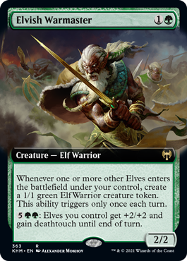 Elvish Warmaster (Variant) - Kaldheim Spoiler