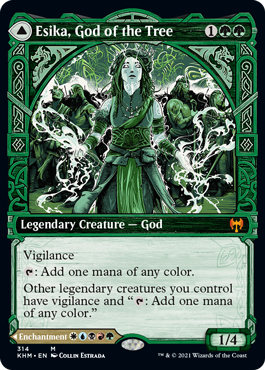 Esika, God of the Tree (Variant) - Kaldheim Spoiler