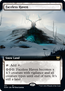 Faceless Haven (Variant) - Kaldheim Spoiler