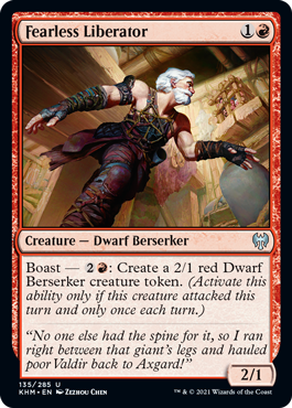 Fearless Liberator - Kaldheim Spoiler