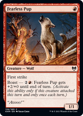 Fearless Pup - Kaldheim Spoiler