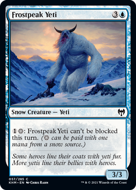 Frostpeak Yeti - Kaldheim Spoiler