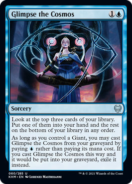 Glimpse the Cosmos - Kaldheim Spoiler