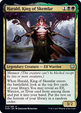 Harald, King of Skemfar - Kaldheim Spoiler