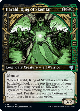 Harald, King of Skemfar (Variant) - Kaldheim Spoiler