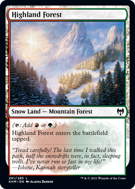 Highland Forest - Kaldheim Spoiler