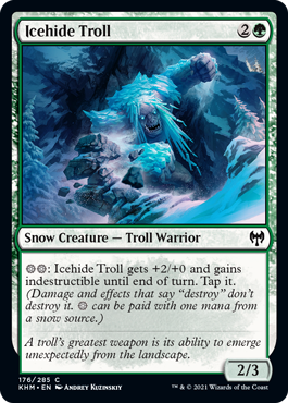 Icehide Troll - Kaldheim Spoiler