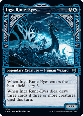 Inga Rune-Eyes (Variant) - Kaldheim Spoiler