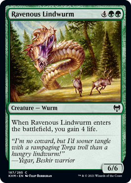 Ravenous Lindwurm - Kaldheim Spoiler