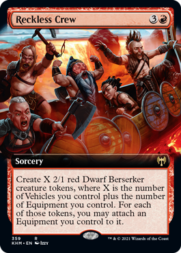 Reckless Crew (Variant) - Kaldheim Spoiler