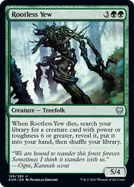 Rootless Yew - Kaldheim Spoiler