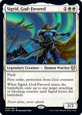 Sigrid, God-Favored - Kaldheim Spoiler