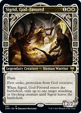 Sigrid, God-Favored (Variant) - Kaldheim Spoiler