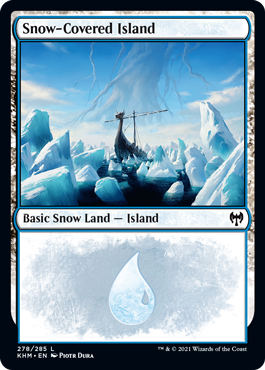 Snow-Covered Island - Kaldheim Spoiler
