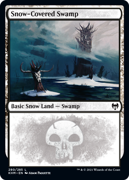 Snow-Covered Swamp - Kaldheim Spoiler