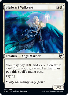 Stalwart Valkyrie - Kaldheim Spoiler