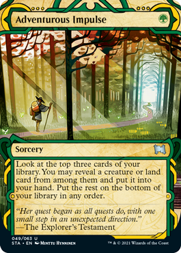 Adventurous Impulse (Variant) - Strixhaven Spoiler