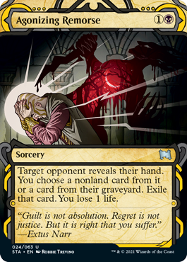 Agonizing Remorse (Variant) - Strixhaven Spoiler