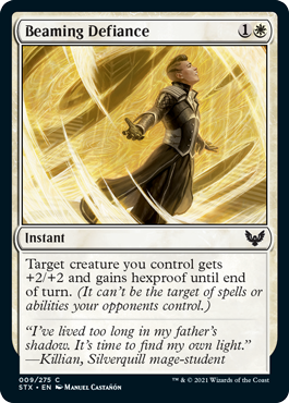 Beaming Defiance - Strixhaven Spoiler