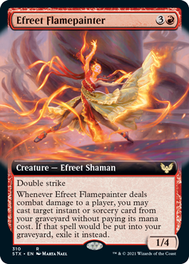 Efreet Flamepainter (Variant) - Strixhaven Spoiler