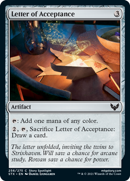 Letter of Acceptance - Strixhaven Spoiler