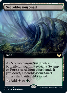 Necroblossom Snarl (Variant) - Strixhaven Spoiler