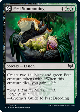 Pest Summoning - Strixhaven Spoiler