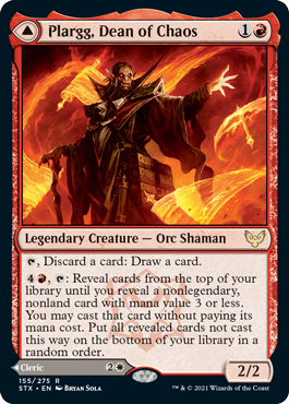 Plargg, Dean of Chaos - Strixhaven Spoiler