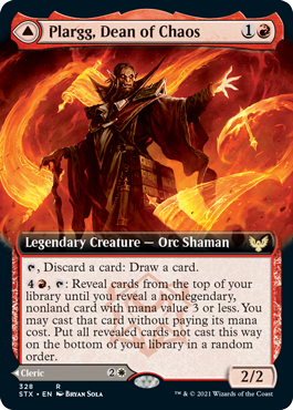 Plargg, Dean of Chaos (Variant) - Strixhaven Spoiler