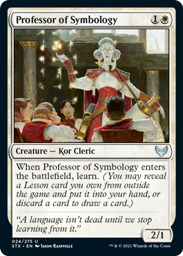 Professor of Symbology - Strixhaven Spoiler