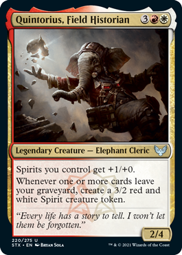 Quintorius, Field Historian - Strixhaven Spoiler