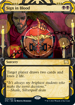 Sign in Blood (Variant) - Strixhaven Spoiler