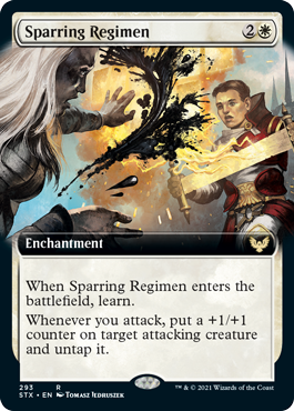 Sparring Regimen (Variant) - Strixhaven Spoiler