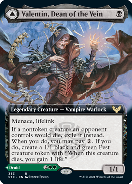 Valentin, Dean of the Vein (Variant) - Strixhaven Spoiler