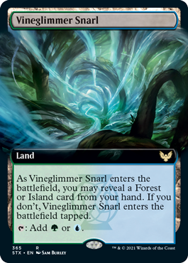 Vineglimmer Snarl (Variant) - Strixhaven Spoiler