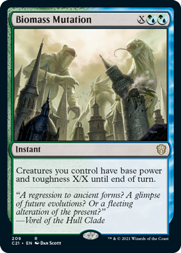 Biomass Mutation - Incongruity - Commander 2021 Spoiler