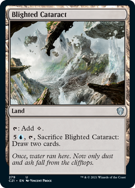 Blighted Cataract - Commander 2021 Spoiler