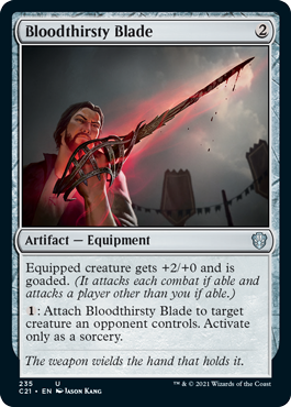 Bloodthirsty Blade - Commander 2021 Spoiler