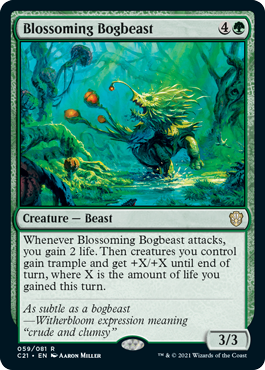 Blossoming Bogbeast - Commander 2021 Spoiler