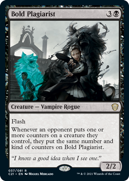 Bold Plagiarist - Commander 2021 Spoiler