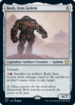 Bosh, Iron Golem - Commander 2021 Spoiler