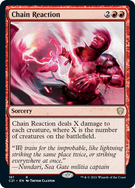 Chain Reaction - Commander 2021 Spoiler