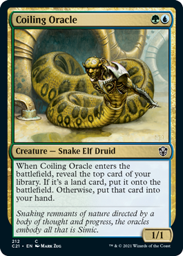 Coiling Oracle - Commander 2021 Spoiler