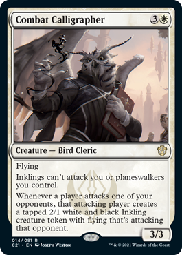 Combat Calligrapher - Commander 2021 Spoiler