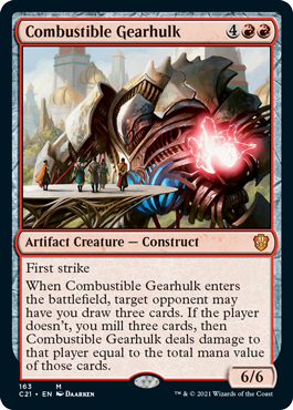 Combustible Gearhulk - Commander 2021 Spoiler