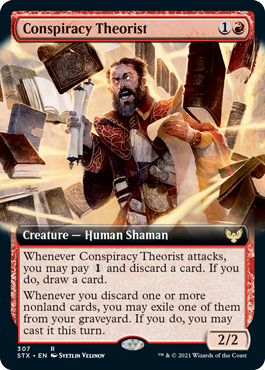 Conspiracy Theorist (Variant) - Strixhaven Spoiler