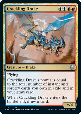 Crackling Drake - Commander 2021 Spoiler