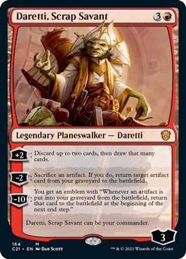 Daretti, Scrap Savant - Commander 2021 Spoiler