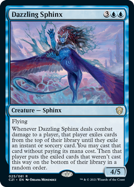 Dazzling Sphinx - Commander 2021 Spoiler